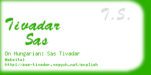 tivadar sas business card